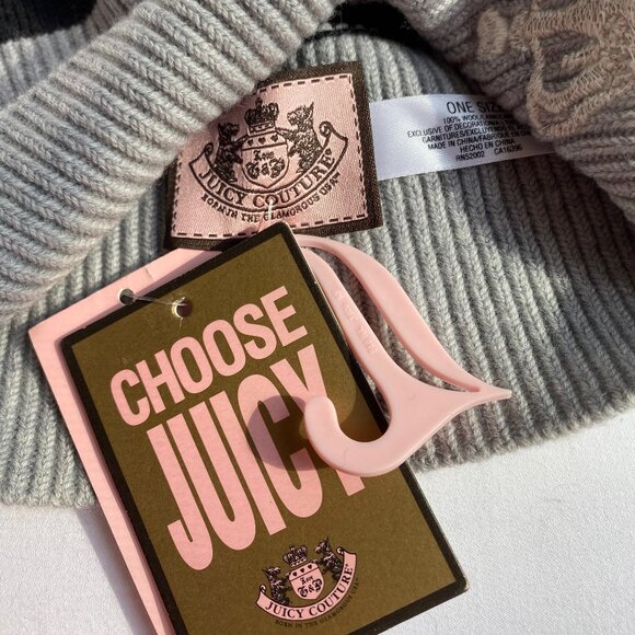 New Vintage Juicy Couture Wool Beanie Hat - Picture 3 of 3
